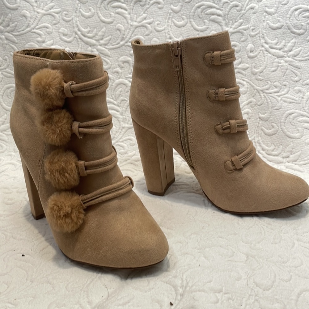 3/$20 Heeled Faux Suede Boots